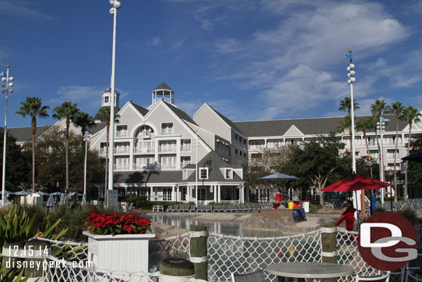 Started off my last morning walking around the Yacht & Beach Club