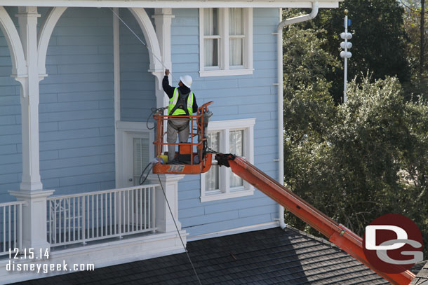 Once back in the room got a better view of the worker going on.