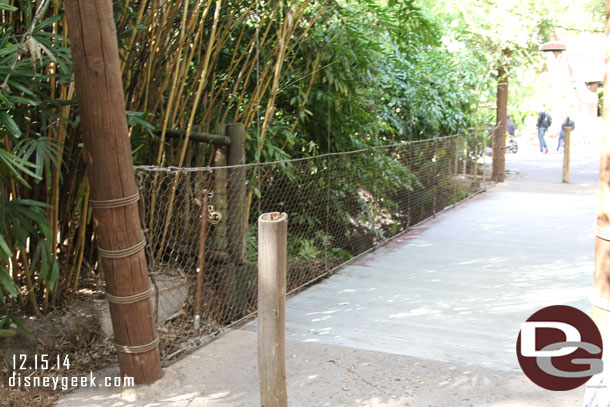 A road less taken.. the bridge that connects the stroller parking areas for the Safari