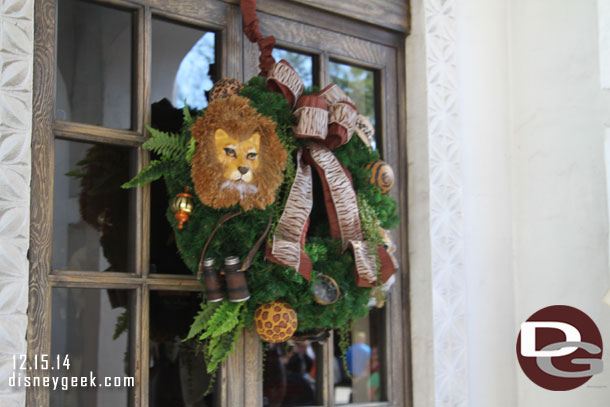 Christmas wreath in Harambe