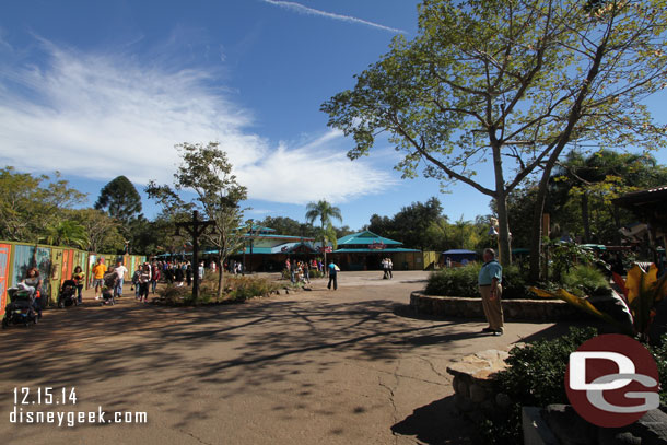 The entrance area on Discovery Island feels really open now.