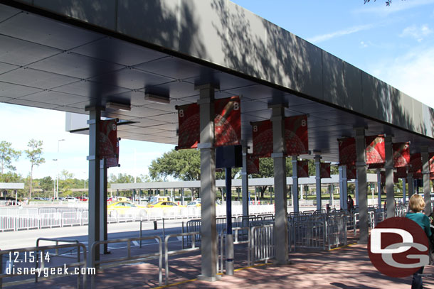 We took the long way to the Magic Kingdom.. first time at the Epcot bus stop this trip.  Felt very odd, usually I seem to be there all the time.