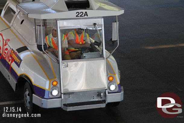 Tight quarters for tram training.