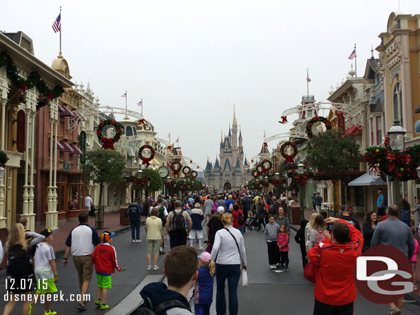 Cinderella Castle in the distance.  This marked my 5th Castle park of 2015.  Hard to believe.. this was the first Disney Castle I saw on my first trip in 1981.