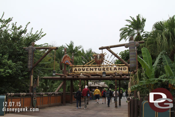 I was heading to Adventureland to meet up with the rest of my traveling party.