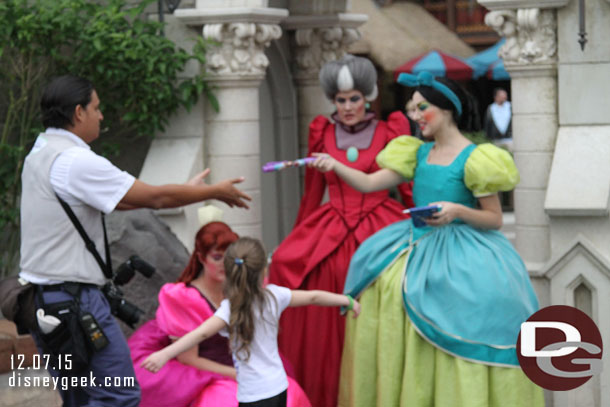 Cinderellas Step Mother and Sisters were out for pictures.