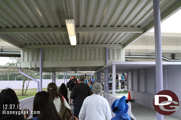 Wow a line for the Epcot Monorail from the Resort line this morning.