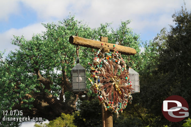 More Christmas decorations as I leave Harambe