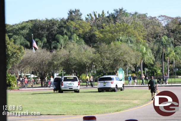 A much more visible police and Disney security presence at all parks and even some of the roadways this trip.