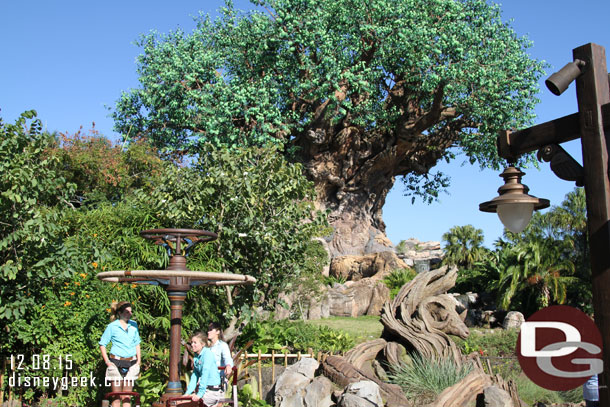 Cast members preparing for a Winged Encounter show.