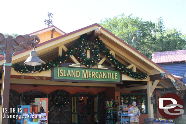 Passing by Island Mercantile.  