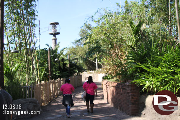 A new, well new to me, walkway that leads toward Asia.