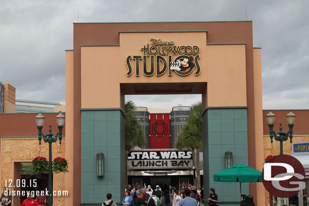 The Star Wars Launch Bay has taken over the old Animation Building.