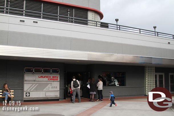 The gift shop is now the Launch Bay Cargo store.