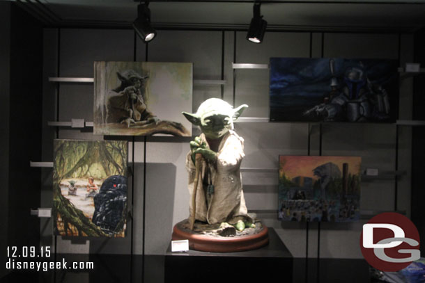 Yoda figure.