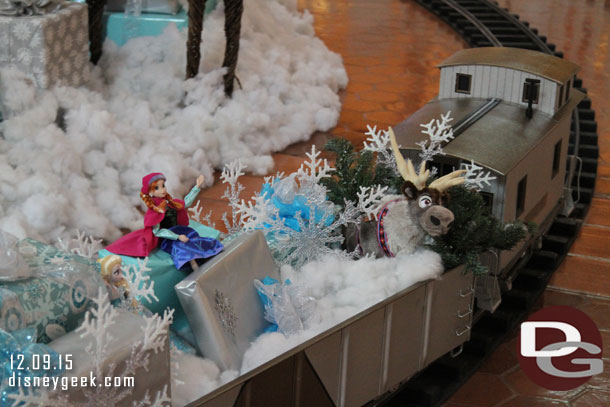 The Frozen characters are on the train again this year.