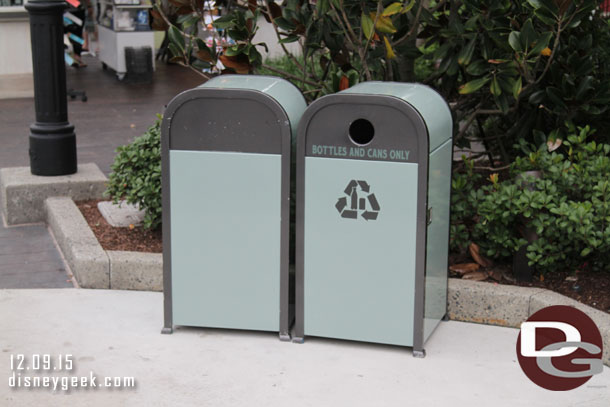 Interesting.. plain trash cans.