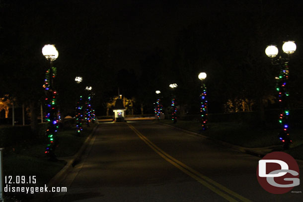 The Beach Club driveway.