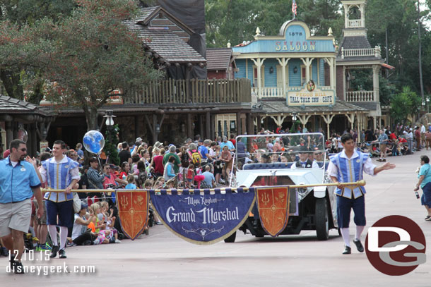 Time for the Festival of Fantasy Parade.