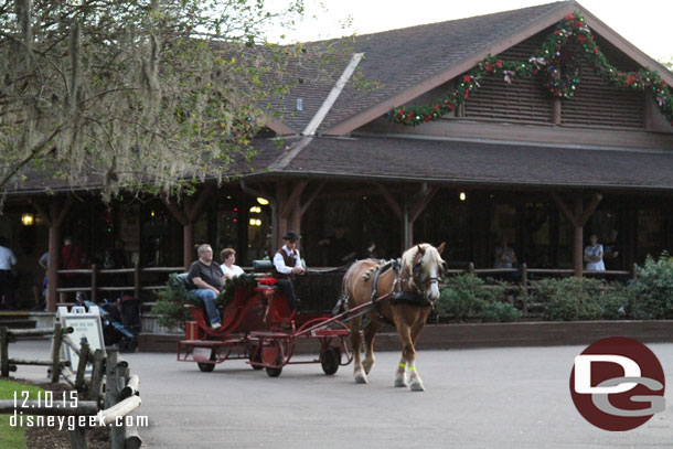 Sleigh rides going on.