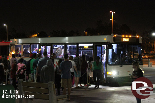 The bus line was long too.  Shorter than the boat one though.