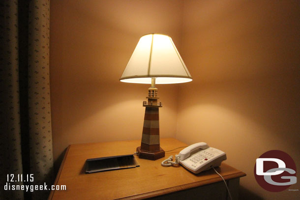A lighthouse lamp.