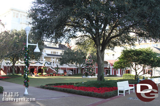 Christmas decorations at the Boardwalk