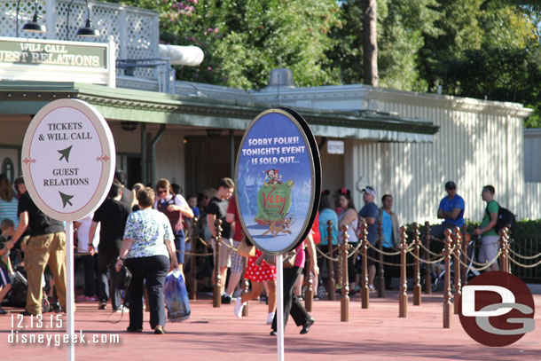 Next stop the Magic Kingdom.  In terms of time it was about 9:45am when I took this picture.