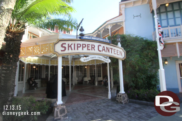 Walls were down today at the Skipper Canteen