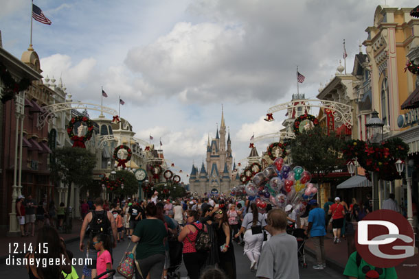 Main Street USA around 1:20pm