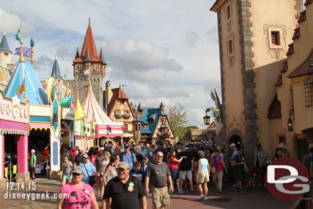 Fantasyland was busy this afternoon.