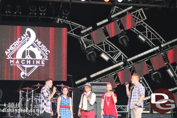 The group performing