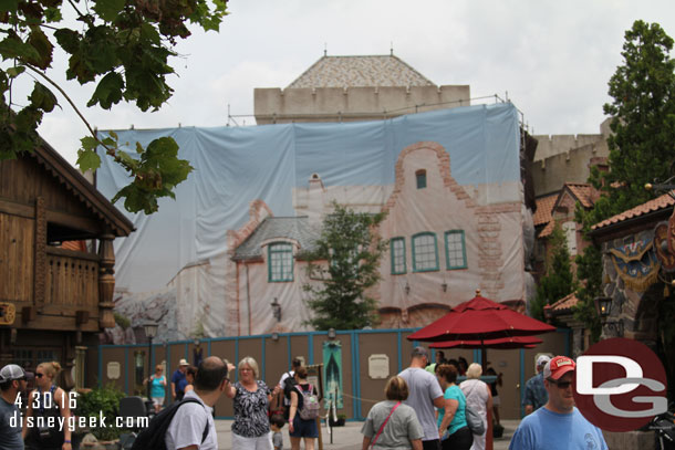 Speaking of Norway work on the Frozen attraction continues.  It opens in June.