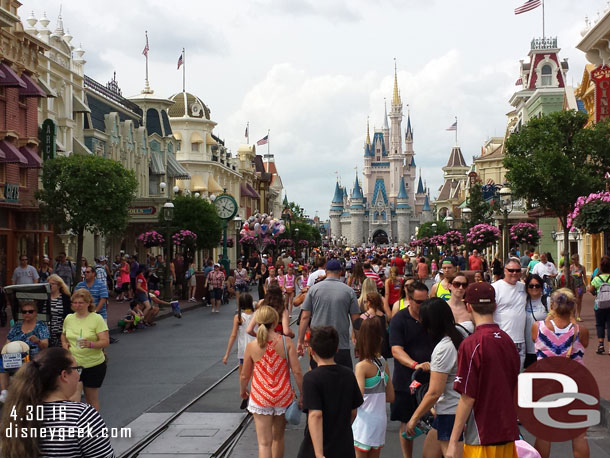 Main Street USA at 4:04pm