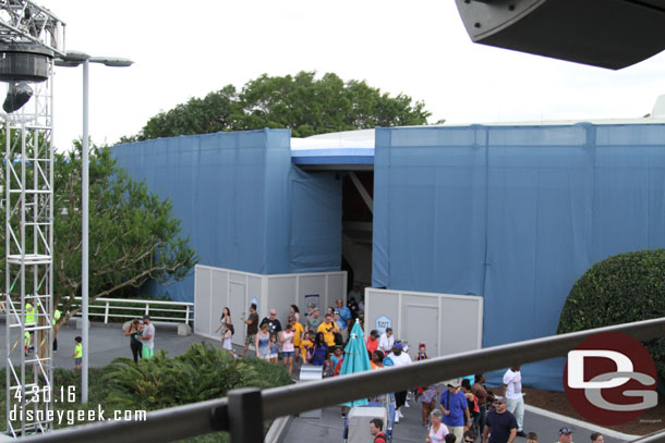 The carousel theater was under wraps for some work, it was open and spinning as usual though.