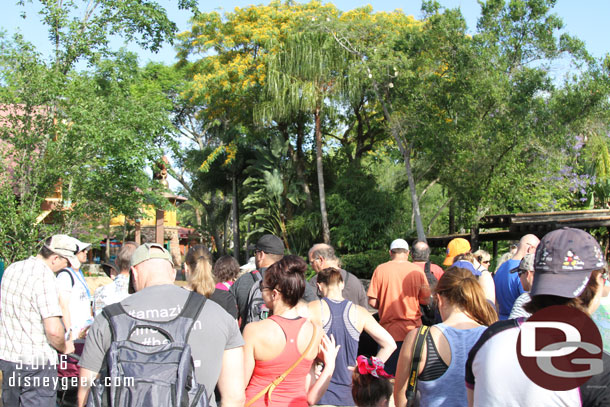 I was fairly close to the front and the plan was to follow the herd to the Safari since I did not have FastPass+ this morning.