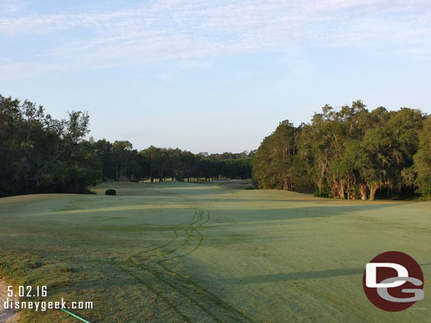 Slowly making my way toward the green on #5.  It is way out there to the right.