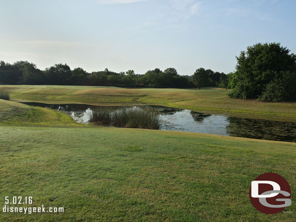 Looking back at #5 from the fairway of #7.