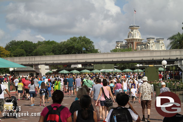 Approaching the park was another story.