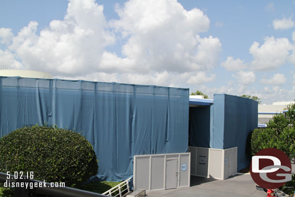 Renovation work on the Carousel of Progress.  It was open still.