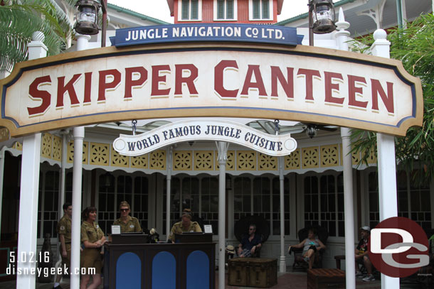 Passed by the Skipper Canteen.  No wait at 1pm for lunch.