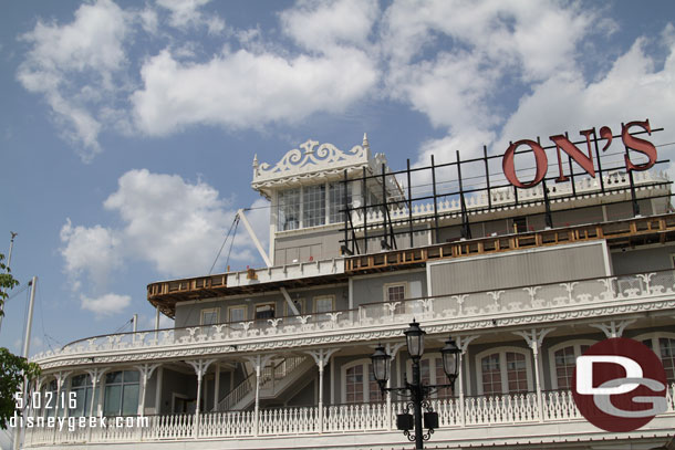 The Fultons sign is being removed.