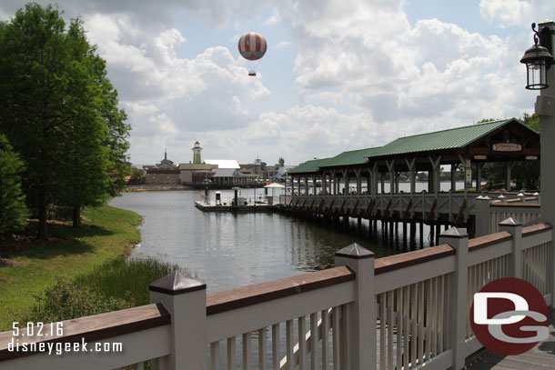 The Characters in Flight Balloon was up this morning.