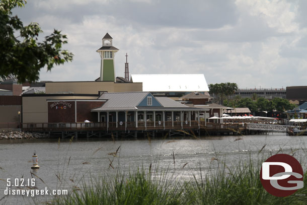 Looking back toward the Boathouse