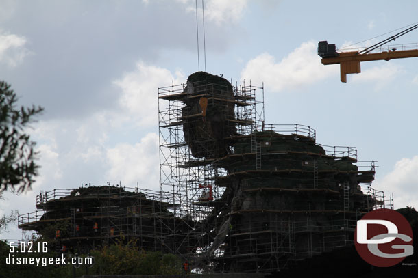 A quick look at Avatar construction on the way in but with the lighting not very good pictures today.