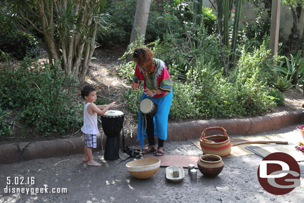 They were interacting with guests, telling stories, and singing.