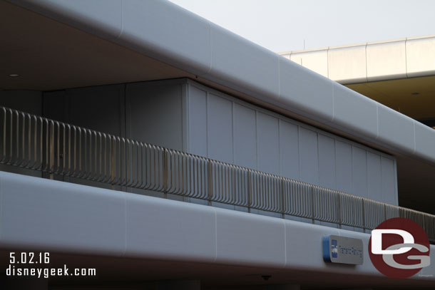 Work going on the Monorail Exit ramp still.