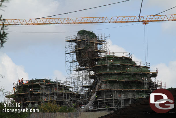 A check of the Pandora - The World of Avatar construction on the way in.