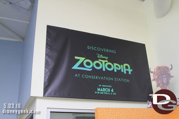 A look at the Zootopia display (or what I could get shooting around those in the queue).