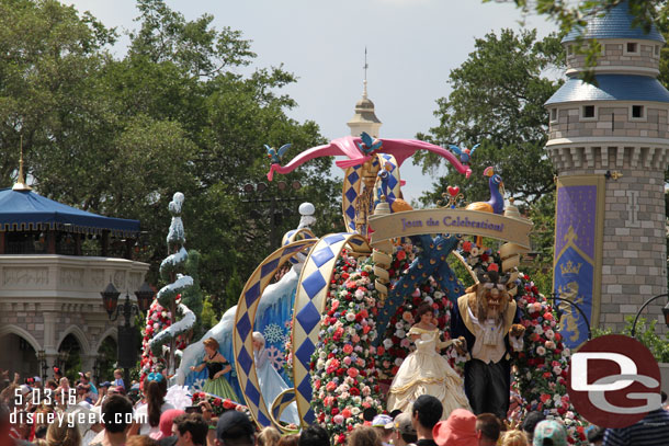 The Festival of Fantasy Parade making its way around the hub.